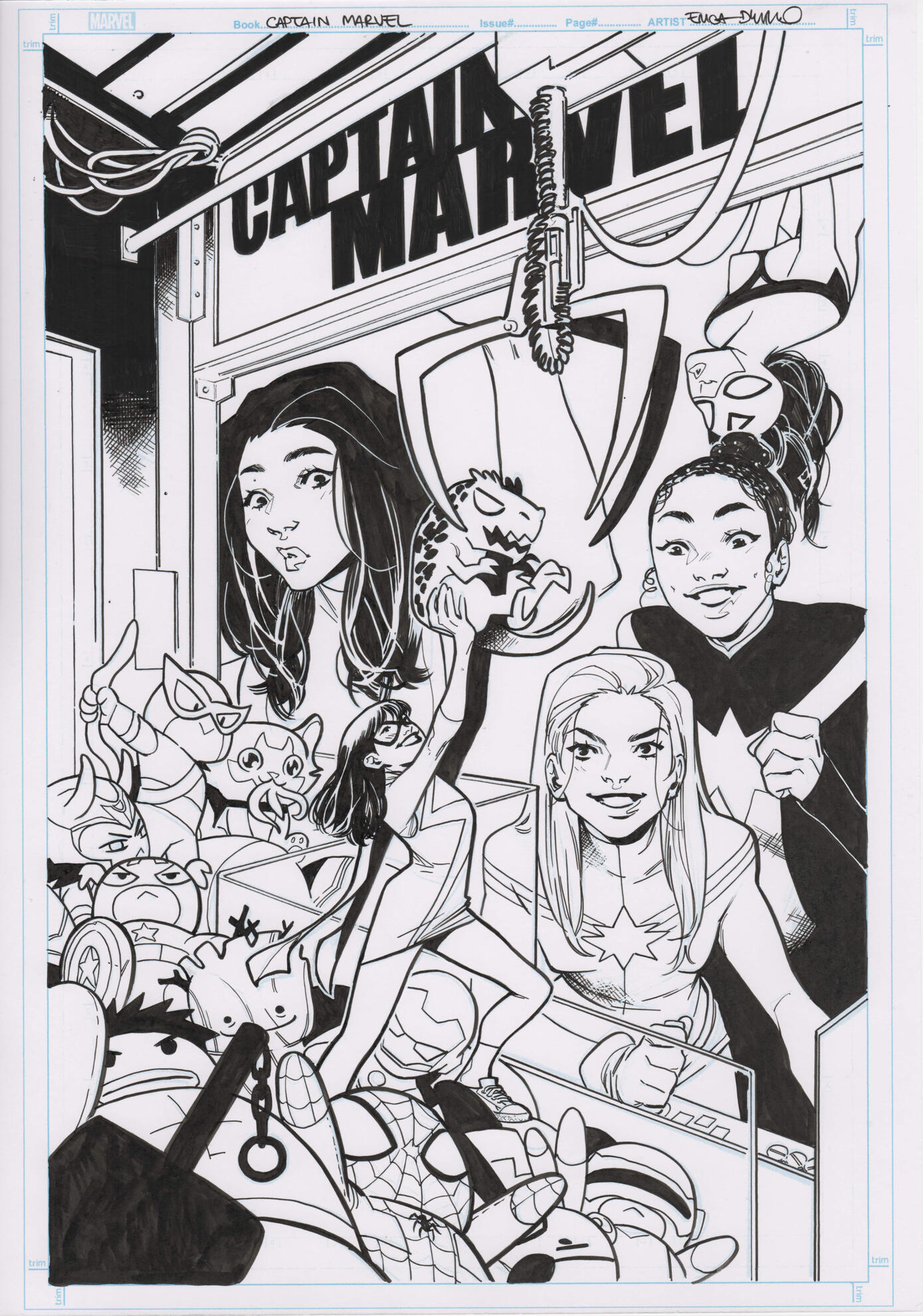 Captain Marvel #48 A3 2022 cover Price: €1200