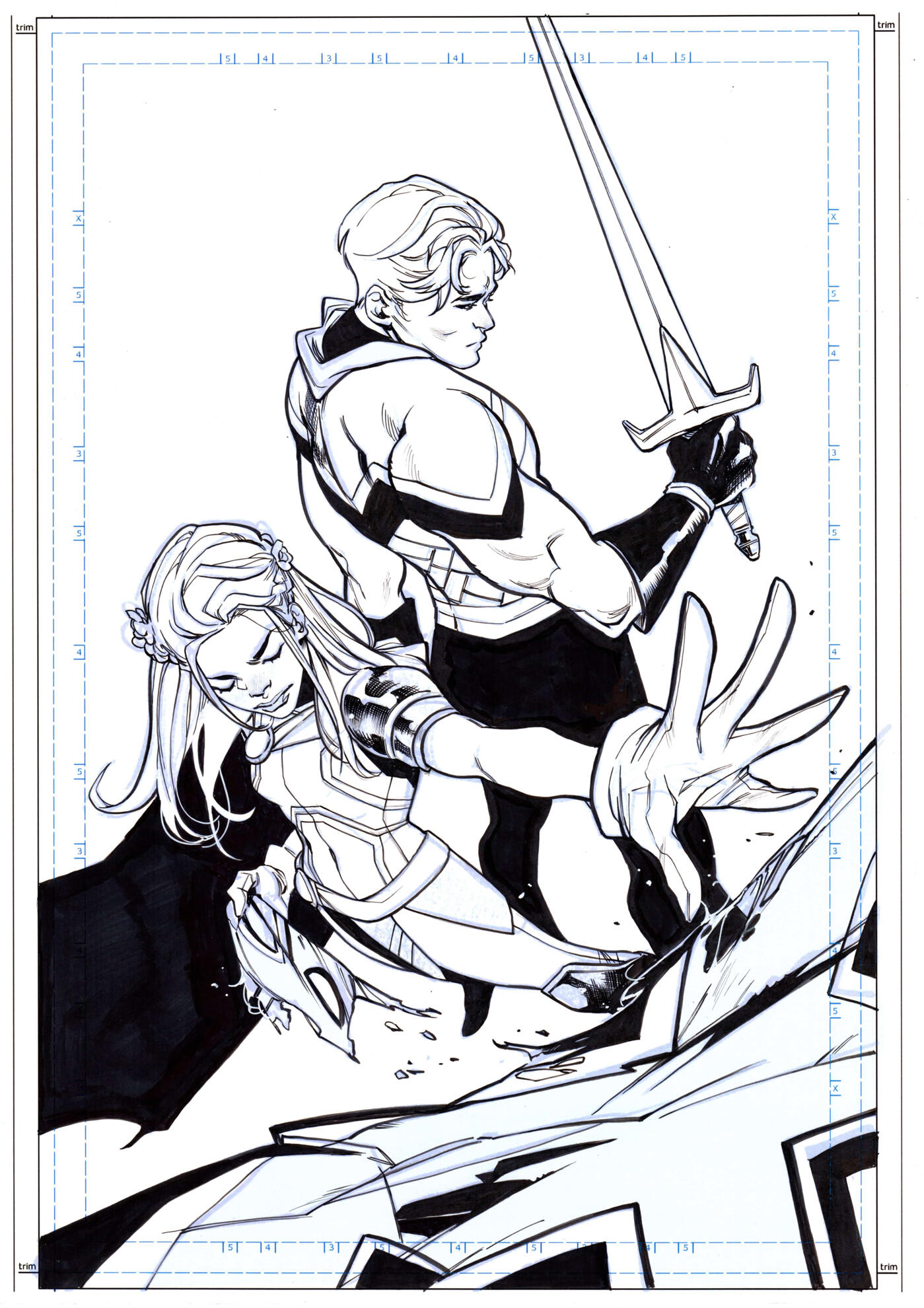 Captain Britain #1 VC A3 2022 cover Price: €800