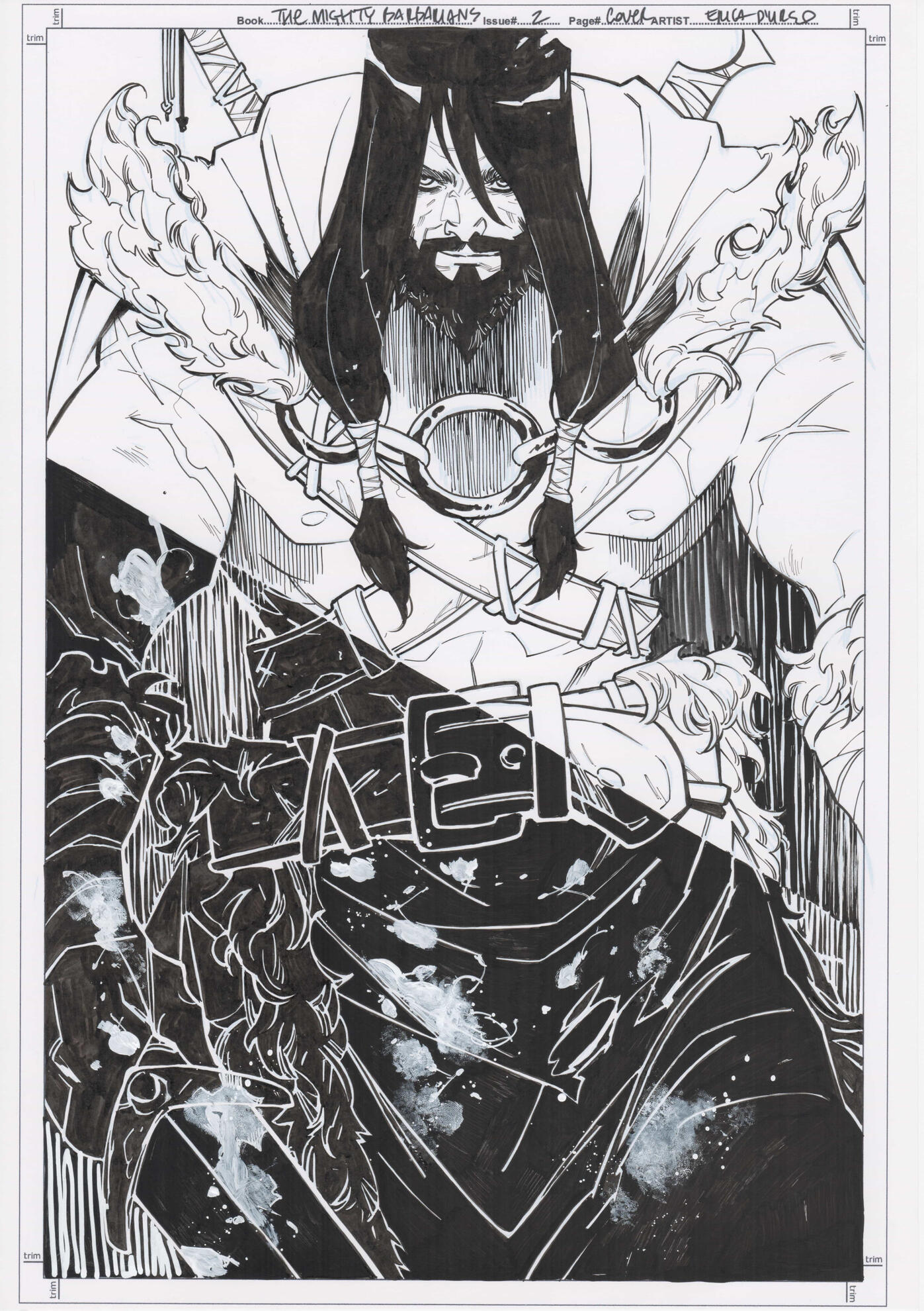 The Mighty Barbarians #1 - Ablaze 2023 cover Price: €800